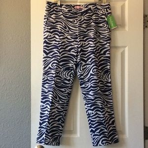 Lilly Pulitzer Elaine cropped pants bright navy